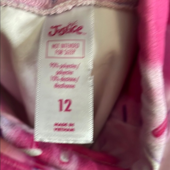 Justice Pink Ice Cream Leggings with Floral Accents - Picture 2 of 3